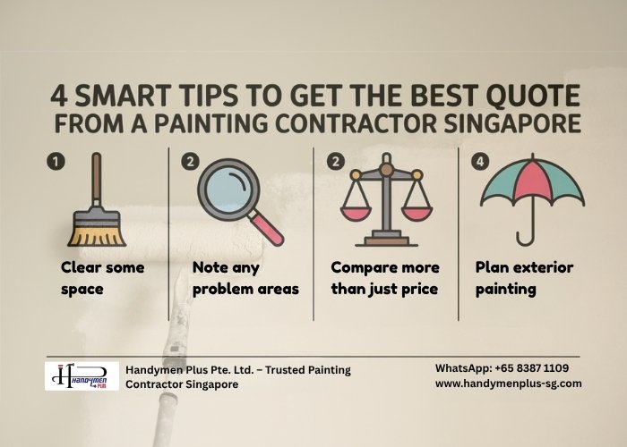 Four smart tips for obtaining the best quote from a painting contractor in Singapore.